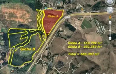Área à venda de 656.383 m² | jardim colônia - jacareí |