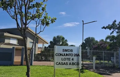 -oportunidade smdb- excelente lote- condomínio privilegiado- casa simples- aceita financiamento
