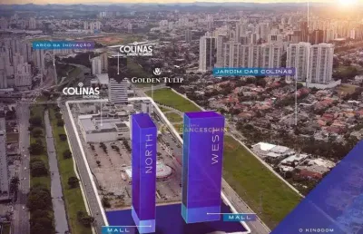 Oportunidade de repasse no kingdom tower - planta de 90m2 - sala ampliada e 02 suítes - jardim das colinas