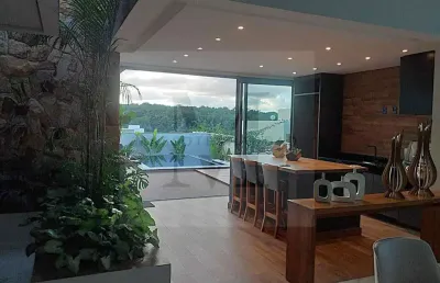 Casa em condomínio para locação em votorantim, alphaville nova esplanada, 3 dormitórios, 3 suítes, 5 banheiros, 4 vagas
