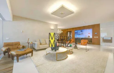 Apartamento alto padrão e semi-mobiliado com 261m², 4 suítes à venda - meireles - fortaleza/ce