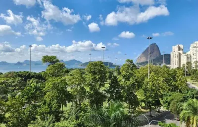 Praia do flamengo - apto de 150m2 com vg - vista deslumbrante