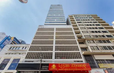 Excelente sala comercial no centro  andar alto - edifício central  63,36m  - sala  copa  banheir