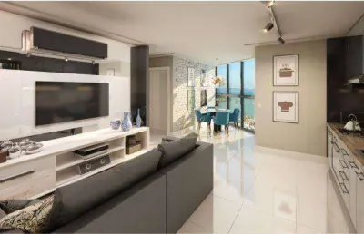 Prestigiado flat alto padrão com 1 dormitório à venda, 55 m² por r$ 699.900 - centro - itapema/sc