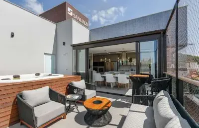 Cobertura à venda, 159 m² por r$ 2.900.000,00 - palmas - governador celso ramos/sc