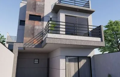 Casa em condomínio fechado com 3 quartos à venda na augusto dalegrave figueiredo, 296, xaxim, curitiba por r$ 749.000