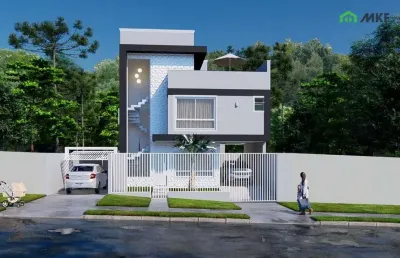 Casa em condomínio fechado com 3 quartos à venda na sargento tadeu czocher, 139, uberaba, curitiba por r$ 699.000