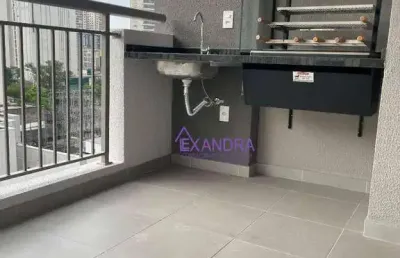 Apartamento com 1 dormitório ( 1 suíte ), sacada com churrasqueira e vaga livre, à venda, 46 m² por r$ 459.000 - ipiranga - são paulo/sp
