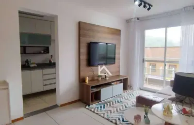 Apartamento com 1 dormitório à venda, 46 m² por r$ 315.000 - várzea - teresópolis/rj