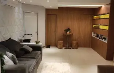 Apartamento na gleba palhano com 110m² úteis, 3 quartos, suíte, completo em armários mobiliado