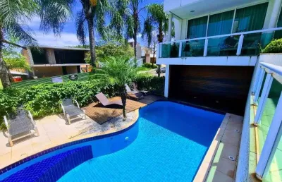 Alto padrão condomínio imbuias casa a venda com 5 suítes piscina gleba palhano londrina-pr