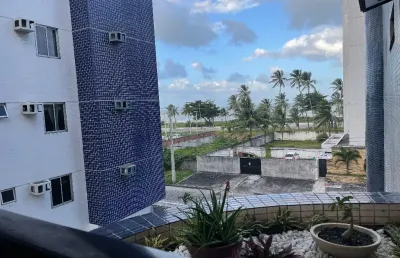 Apartamento mobiliado de 3 quartos + dce em intermares