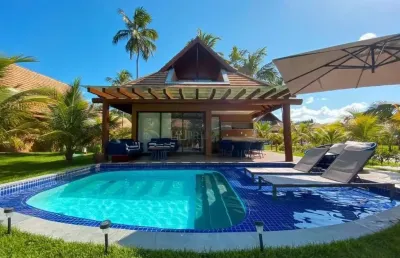 Casa em praia dos carneiros  -  150 m2 -  3 suítes - porteira fechada-  tamandaré - ecoresort
