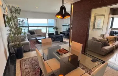 Aluguel apartamento avenida boa viagem - 166 m2 - 4 quartos (3 suítes) - recife/pe - mobiliado