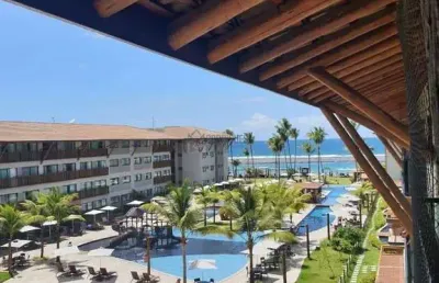 Flat  73 m2 - 2 quartos - muro alto  -  la fleur polinésia residence & resort