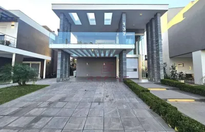 Sobrado com 4 dormitórios à venda, 350 m² por r$ 3.800.000,00 - alphaville - gravataí/rs
