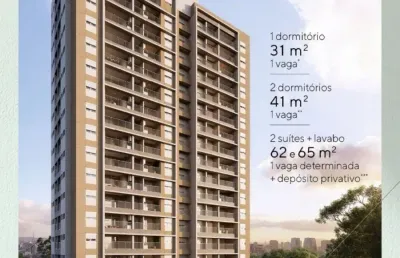 Apartamento de 1 e 2 dorm com opção vaga e varanda - metro conceição