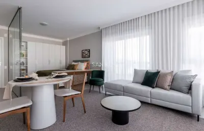 Apartamento com 1 quarto para alugar na rua elizeu di bernardi, 54, campinas, são josé, 40 m2 por r$ 4.900