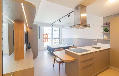 Apartamento com 1 quarto para alugar na rua professora maria flora pausewang, 131, trindade, florianópolis, 33 m2 por r$ 4.650