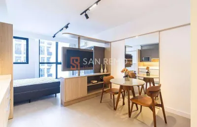 Apartamento com 1 quarto para alugar na rua professora maria flora pausewang, 131, trindade, florianópolis, 35 m2 por r$ 3.800