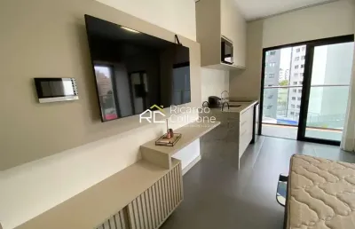 Apartamento studio porteira fechada!25m2 , 01 vaga, churrasqueira.
