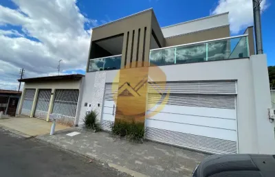 Sobrado de alto padrão em caldas novas com 4 suítes e acabamento de luxo!