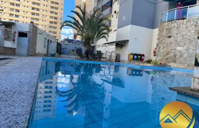 Flat mobiliado em caldas novas! apartamento com 1 quarto suíte, piscinas, sauna