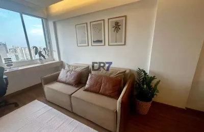 Apartamento à venda em campinas, cambuí, com 1 quarto, com 52 m², condomínio edifício maria cristina
