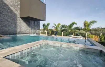 Sobrado à venda e para alugar em campinas, loteamento residencial arborais, com 5 suítes