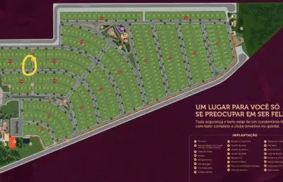 Terreno à venda na condômino residencial vinhas, 88, condomínio residencial vinhas, anápolis por r$ 116.000