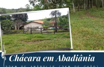 Chácara / sítio com 3 quartos à venda na zona rural, setor de chácaras, 10, zona rural, abadiânia por r$ 1.100.000