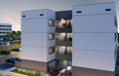 Apartamento para venda em contagem, três barras, 2 dormitórios, 1 banheiro, 1 vaga