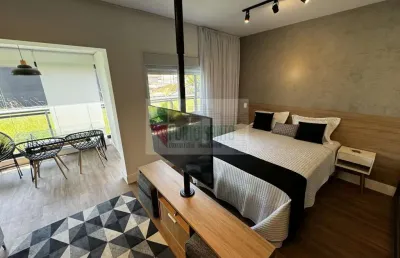 Apartamento para locação em são paulo, alto da boa vista, 1 dormitório, 1 banheiro, 2 vagas
