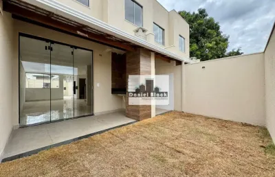 Casa moderna com 3 quartos, suíte e 4 vagas no bairro santa branca - 100m²