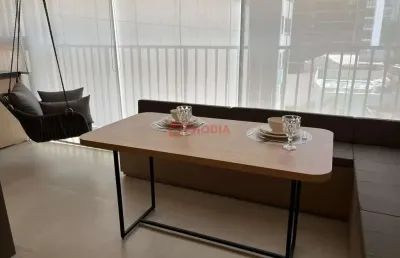 Venda ou locação apartamento novo mobiliado, 1 dormitório, 1 vaga no paraiso zona sul - sp