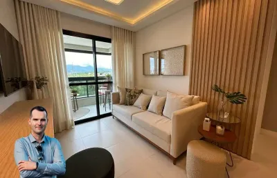 Apartamento lindamente decorado - 2 suítes - pagani - palhoça - residencial fontana de trevi
