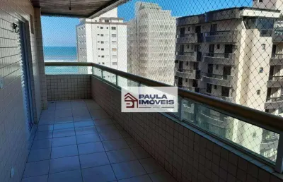 Apartamento com 2 dormitórios para alugar, 99 m² por r$ 3.850,01/mês - vila guilhermina - praia grande/sp