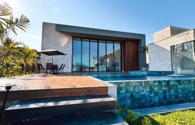 Casa com 4 dormitórios à venda, 440 m² por r$ 4.900.000,00 - condomínio condados da lagoa - lagoa santa/mg