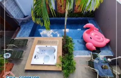 Sobrado com 3 suíes e piscina no jardim munique em maringá