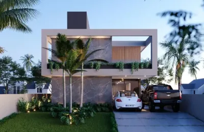 Casa de luxo com 4 suítes e piscina no portal do sol – em fase final de construção