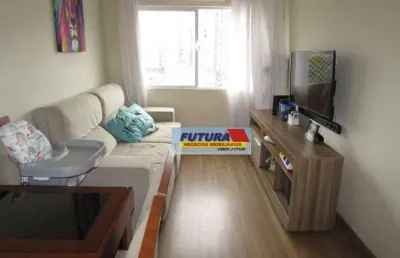 Apartamento com 1 dormitório à venda, 46 m² por r$ 200.000,00 - centro - são vicente/sp