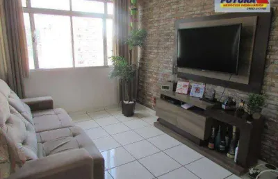 Apartamento com 2 dormitórios à venda, 67 m² por r$ 355.000,00 - gonzaguinha - são vicente/sp