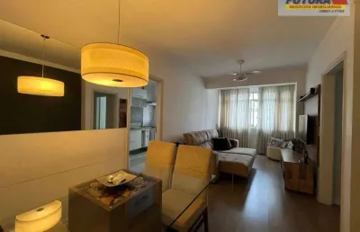Apartamento com 1 dormitório para alugar, 58 m² por r$ 3.000,00/mês - boa vista - são vicente/sp