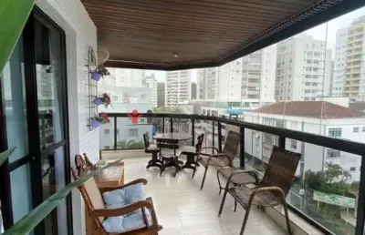Apartamento à venda em guarujá, vila alzira, com 3 quartos, com 140 m², ed. ponta negra