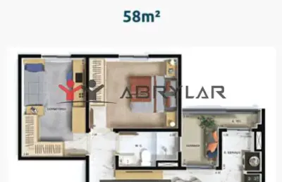Apartamento à venda em jundiaí, jardim do lago, com 2 quartos, com 58 m², altos da avenida