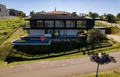 Casa à venda em itupeva, mina, com 5 suítes, com 501.18 m², fazenda serra azul ii