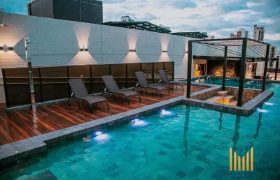 Flat com 2 quartos à venda no Cabo Branco, João Pessoa 