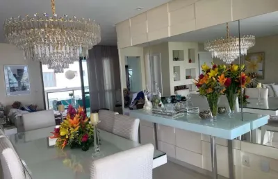 Le parc, 195m², locação ou venda, 4/4, finamente decorado, mobiliado, 4 suítes, área de serviço, 2 vagas. agende sua visita!