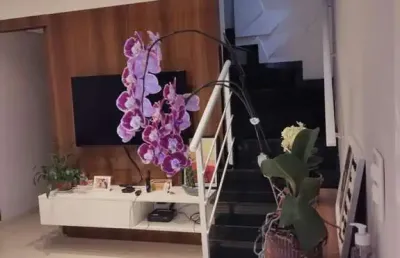 Casa em condomínio mobiliada para venda em mogi das cruzes, vila lavínia, 2 dormitórios, 2 suítes, 3 banheiros, 1 vaga
