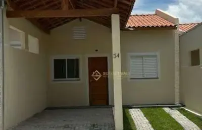 Casa nova , com 2 dormitórios à venda, 63 m² por r$ 312.000 - jardim nova esperança - jacareí/sp
